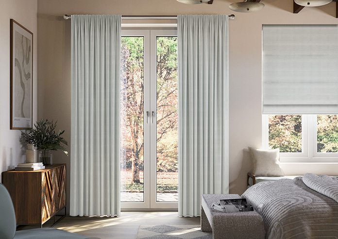 Shima Faux Silk, Silver - Made to Measure Curtains - Image 3